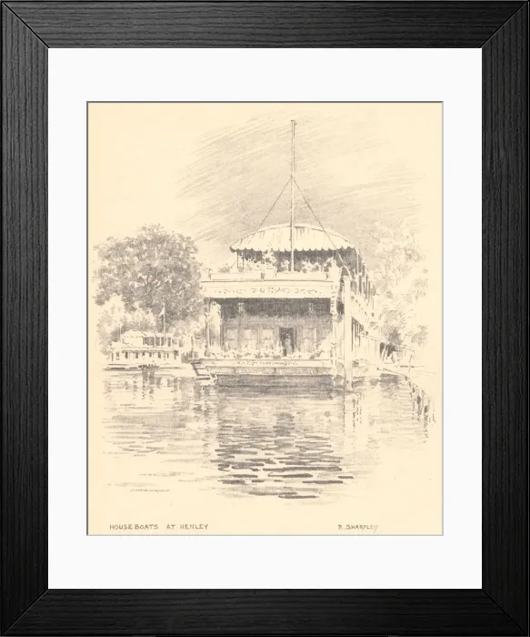Framed Print : Sketches along the Thames Framed Print : Sketches along the Thames
