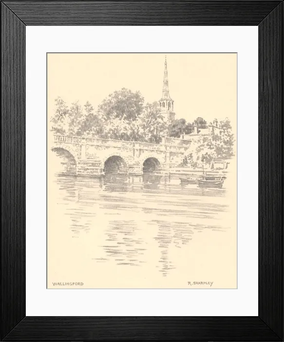 Framed Print : Sketches along the Thames Framed Print : Sketches along the Thames
