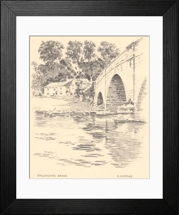 Framed Print : Sketches along the Thames Framed Print : Sketches along the Thames