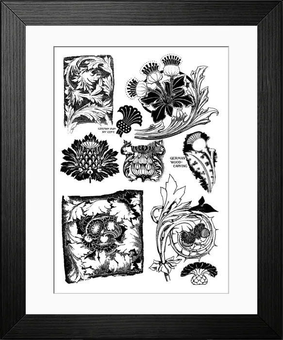 Framed Print : Thistle. Studies in plant form with suggestions for their application to design Framed Print : Thistle. Studies in plant form with suggestions for their application to design