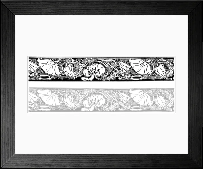 Framed Print : Border. Studies in plant form with suggestions for their application to design Framed Print : Border. Studies in plant form with suggestions for their application to design