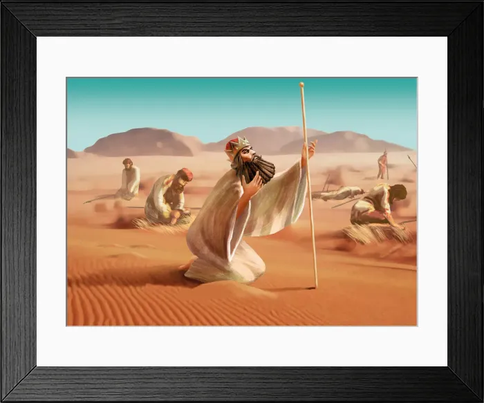 Framed Print : Deteriorating army of Darius the Great in desert Framed Print : Deteriorating army of Darius the Great in desert