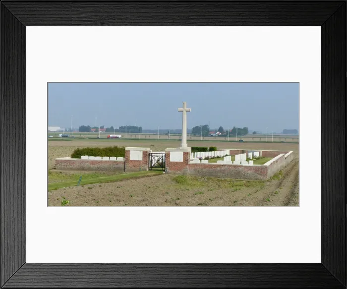 Framed Print : Wieltje Farm CWGC Cemetery, Ypres Framed Print : Wieltje Farm CWGC Cemetery, Ypres