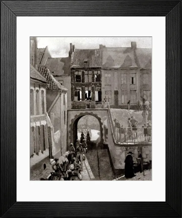 Framed Print : Household Bde Passing to the Ypres Salient by Sir William O Framed Print : Household Bde Passing to the Ypres Salient by Sir William O