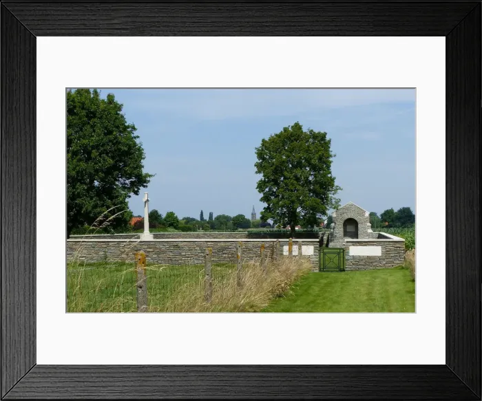 Framed Print : Abeele Aerodrome Military CWGC Cemetery Framed Print : Abeele Aerodrome Military CWGC Cemetery