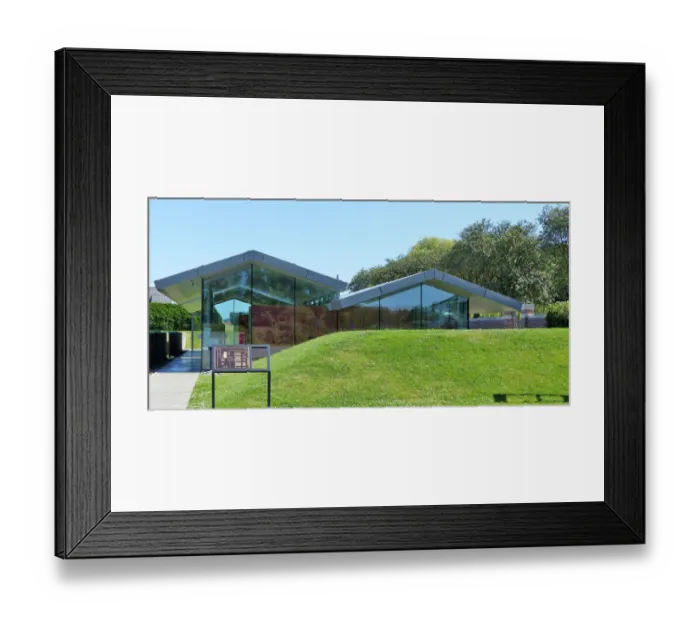 Framed Print : Visitors Centre, Lijssenthoek CWGC Cemetery Framed Print : Visitors Centre, Lijssenthoek CWGC Cemetery