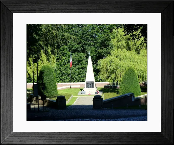 Framed Print : French National Cemetery, Kemmelberg Framed Print : French National Cemetery, Kemmelberg