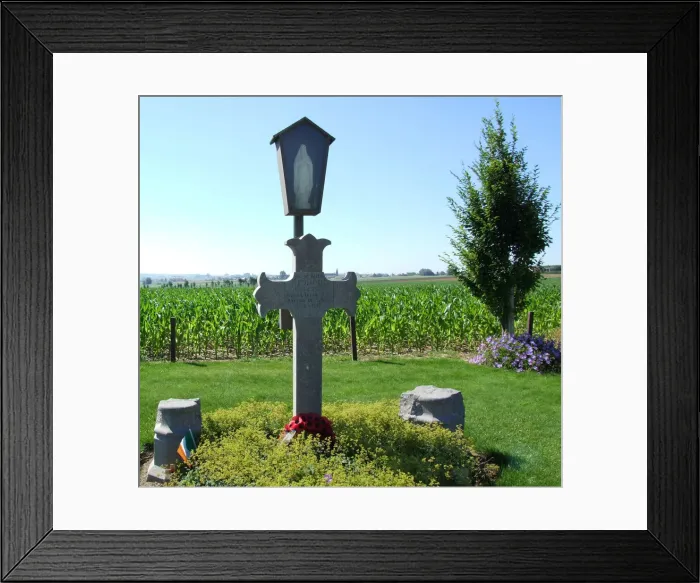 Framed Print : Private Memorial to Major H. K. Redmond, Locre