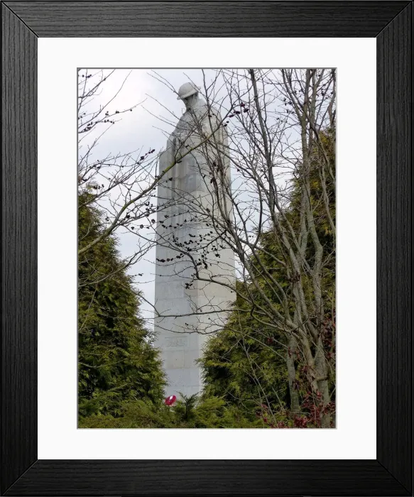 Framed Print : Canadian Brooding Soldier Memorial, Vancouver Corner Framed Print : Canadian Brooding Soldier Memorial, Vancouver Corner