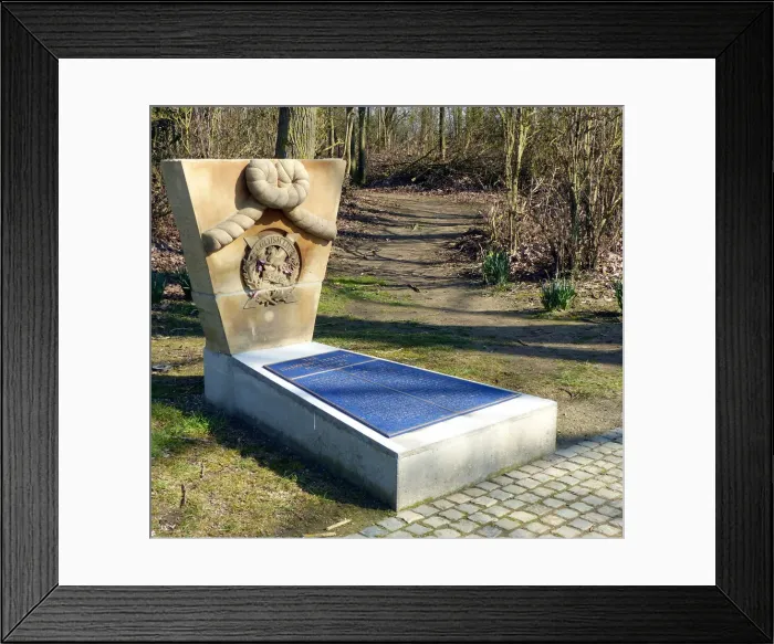 Framed Print : Memorial to Liverpool Scottish, Railway Wood, Ypres Framed Print : Memorial to Liverpool Scottish, Railway Wood, Ypres