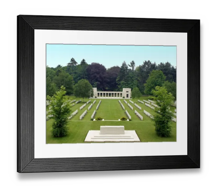 Framed Print : Buttes New Brit CWGC Cemetery & New Zealand Memorial Framed Print : Buttes New Brit CWGC Cemetery & New Zealand Memorial