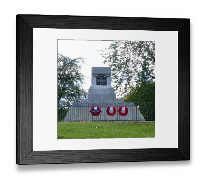 Framed Print : Memorial to Queen Victorias Rifles, Hill 60 Framed Print : Memorial to Queen Victorias Rifles, Hill 60