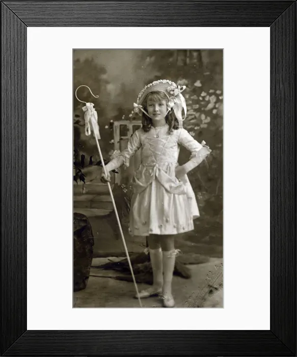 Framed Print : A little girl called Ursula, dressed in a very smart outfit as the nursery rhyme Framed Print : A little girl called Ursula, dressed in a very smart outfit as the nursery rhyme
