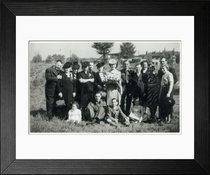 Framed Print : WW2 - Home front - Wartime marriage group Framed Print : WW2 - Home front - Wartime marriage group
