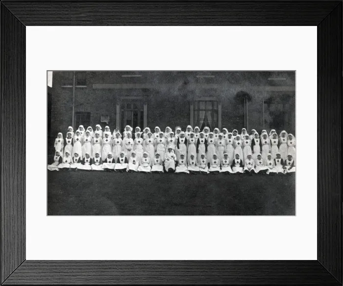 Framed Print : Large group of nurses - WW1 era - Trainees? Framed Print : Large group of nurses - WW1 era - Trainees?