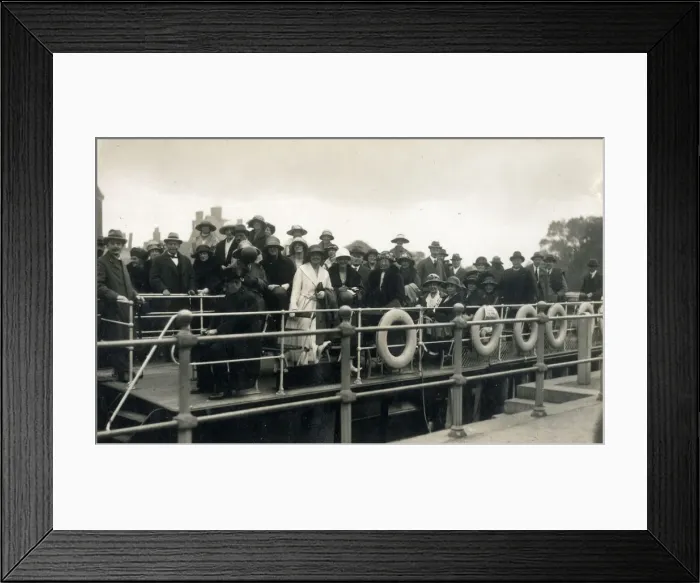 Framed Print : Packed riverboat at Windsor Framed Print : Packed riverboat at Windsor