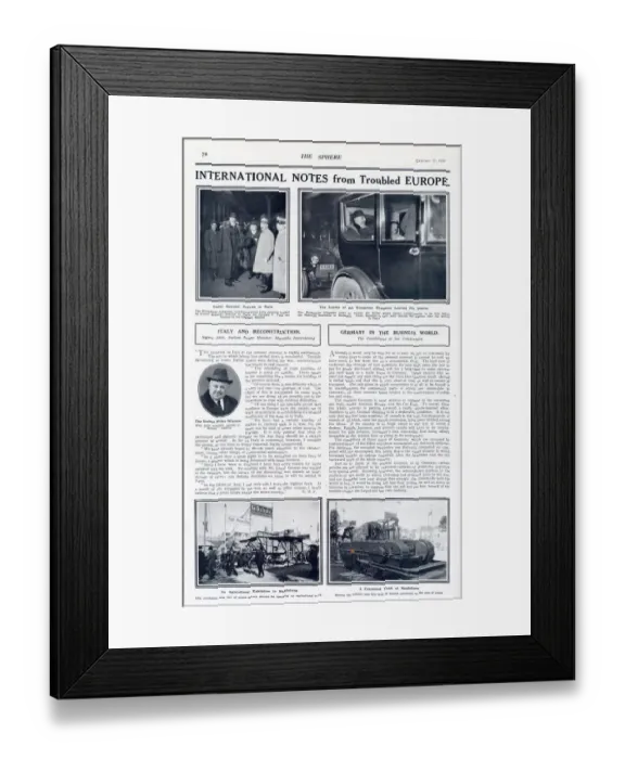 Framed Print : The Hungarian delegation, headed by Count Albert Apponyi Framed Print : The Hungarian delegation, headed by Count Albert Apponyi