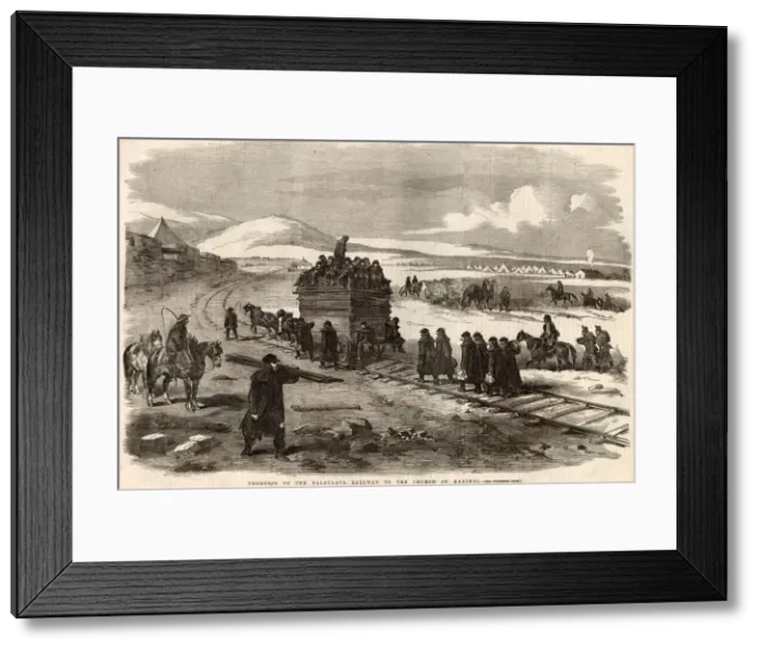 Framed Print : Progress of the Balaclava Railway to the Church of Kadikoy Framed Print : Progress of the Balaclava Railway to the Church of Kadikoy