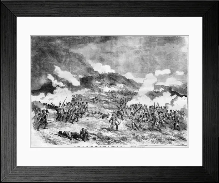 Framed Print : The Storming of the Redan, Crimean War Framed Print : The Storming of the Redan, Crimean War