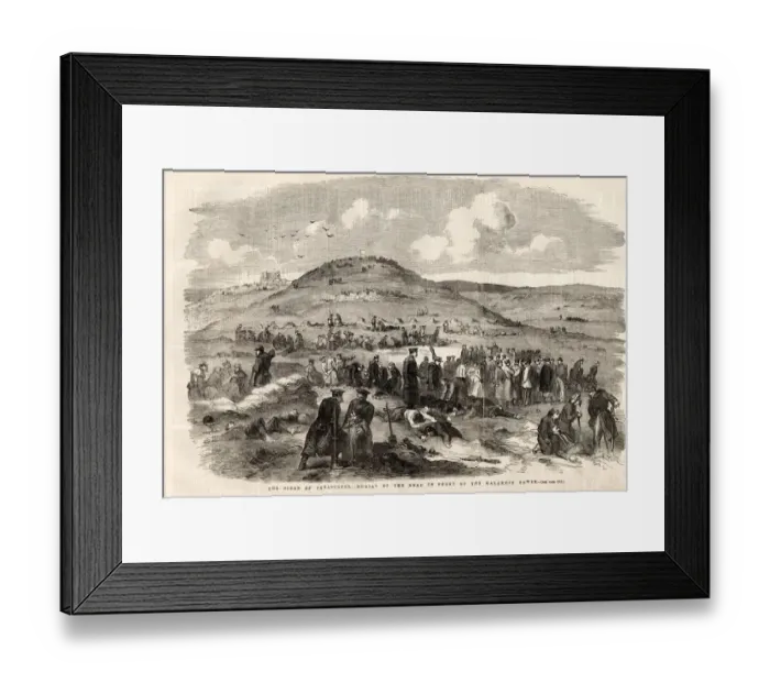Framed Print : The Siege of Sebastopol - burial of the dead Framed Print : The Siege of Sebastopol - burial of the dead