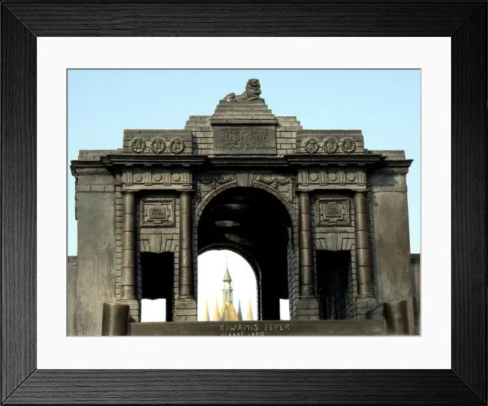 Framed Print : Kiwanis Model of the Menin Gate - Menin Gate Ramparts Framed Print : Kiwanis Model of the Menin Gate - Menin Gate Ramparts