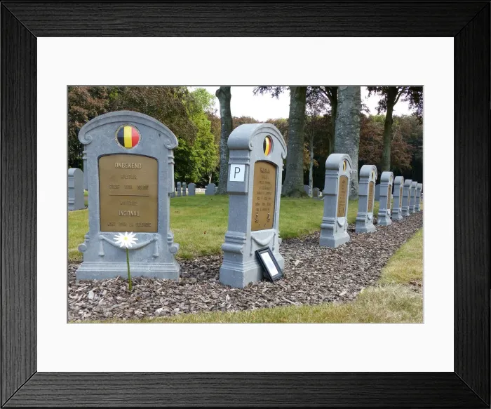 Framed Print : Belgian Headstones Houthulst Belgian Military Cemetery Framed Print : Belgian Headstones Houthulst Belgian Military Cemetery