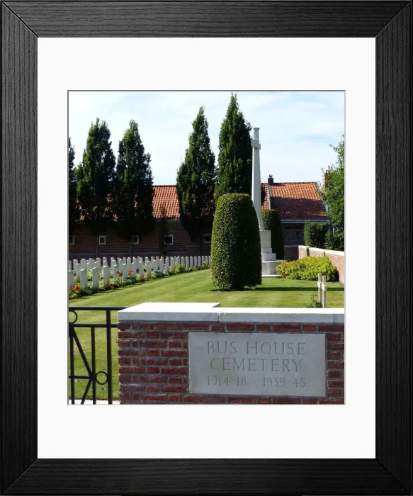 Framed Print : Bus House CWGC Voormezeele, Belgium Framed Print : Bus House CWGC Voormezeele, Belgium