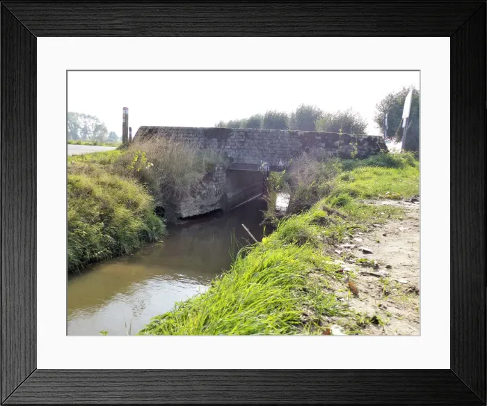 Framed Print : The American Bridge, Vierstraat, Belgium Framed Print : The American Bridge, Vierstraat, Belgium