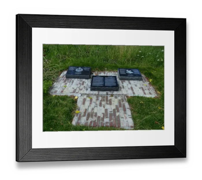 Framed Print : Canadian Rifles and VCs Memorials, Passchendaele Framed Print : Canadian Rifles and VCs Memorials, Passchendaele