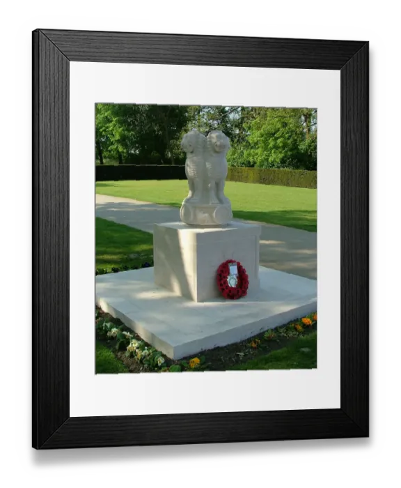 Framed Print : The Indian Memorial, Menin Gate Ramparts, Ypres Framed Print : The Indian Memorial, Menin Gate Ramparts, Ypres