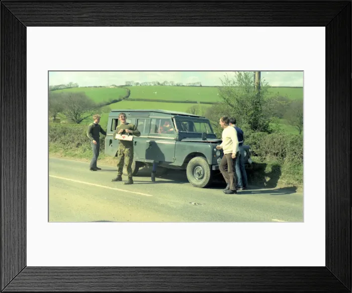 Framed Print : RAF Halton Ten Tors expedition 1977 - LWB Land Rover Framed Print : RAF Halton Ten Tors expedition 1977 - LWB Land Rover