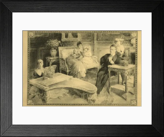 Framed Print : Le Salon Royal - Lyon Exposition Internationale Framed Print : Le Salon Royal - Lyon Exposition Internationale