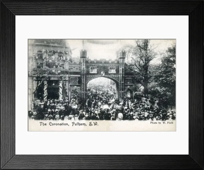 Framed Print : Celebrating the coronation of King Edward VII - Fulham Framed Print : Celebrating the coronation of King Edward VII - Fulham