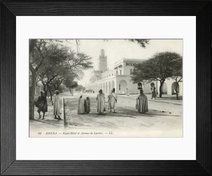 Framed Print : Royal Hotel and Avenue de Lacroix at Biskra, Algeria Framed Print : Royal Hotel and Avenue de Lacroix at Biskra, Algeria
