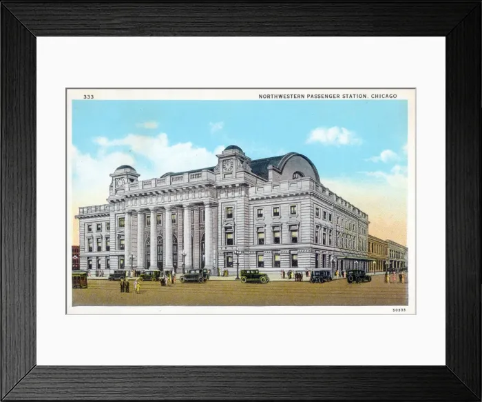 Framed Print : Northwestern Passenger Station, Chicago, Illinois, USA Framed Print : Northwestern Passenger Station, Chicago, Illinois, USA