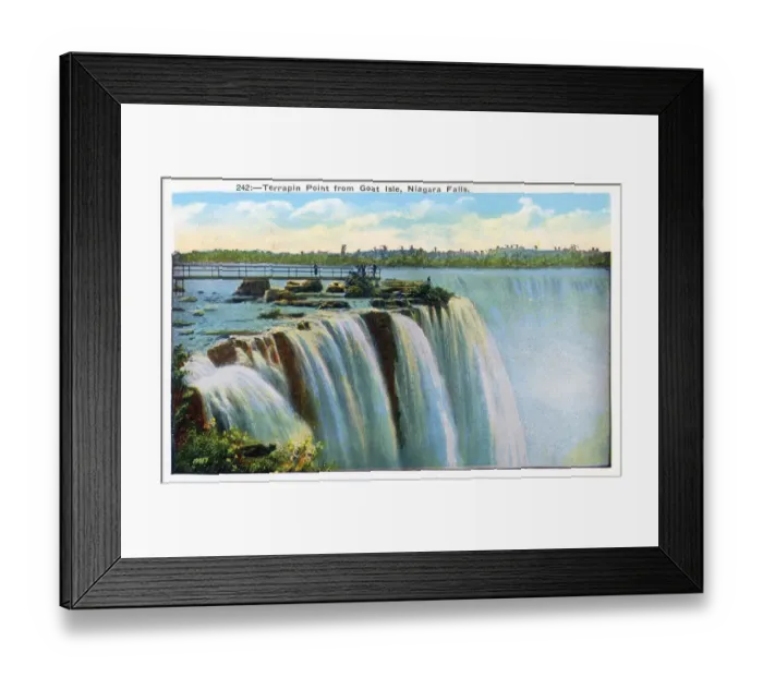 Framed Print : Terrapin Point from Goat Isle, Niagara Falls, NY, USA Framed Print : Terrapin Point from Goat Isle, Niagara Falls, NY, USA