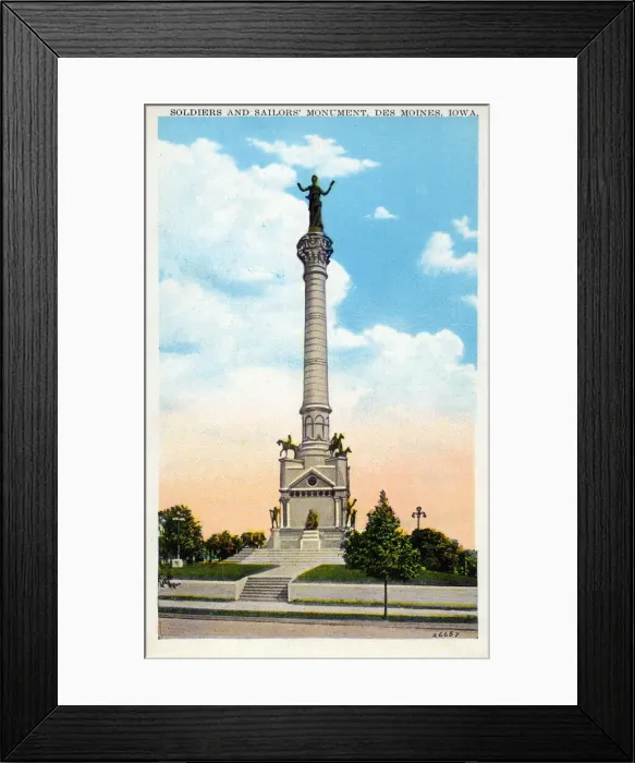 Framed Print : Soldiers and Sailors Monument, Des Moines, Iowa, USA Framed Print : Soldiers and Sailors Monument, Des Moines, Iowa, USA