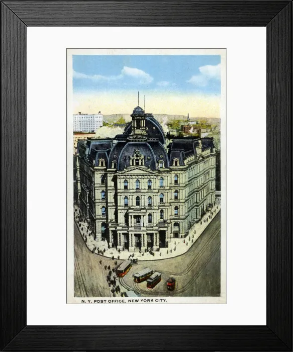 Framed Print : New York Post Office, New York City, NY, USA Framed Print : New York Post Office, New York City, NY, USA