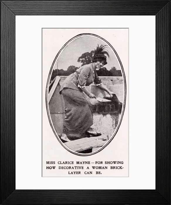 Framed Print : Clarice Mayne, popular stage actress and considered one of the finest principle boys in Framed Print : Clarice Mayne, popular stage actress and considered one of the finest principle boys in