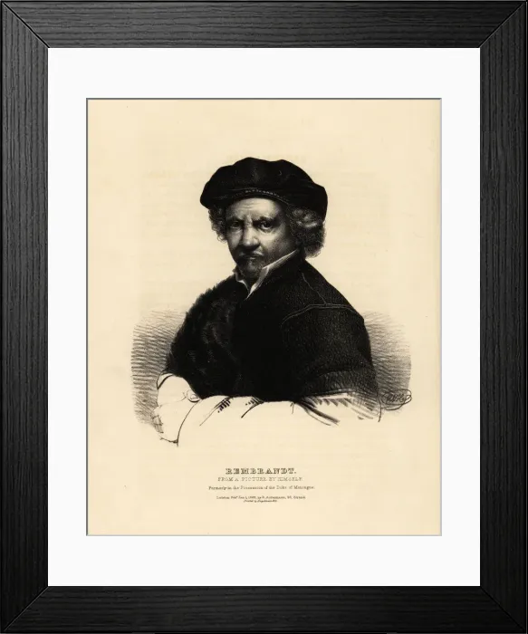 Framed Print : Rembrandt, Dutch painter Framed Print : Rembrandt, Dutch painter