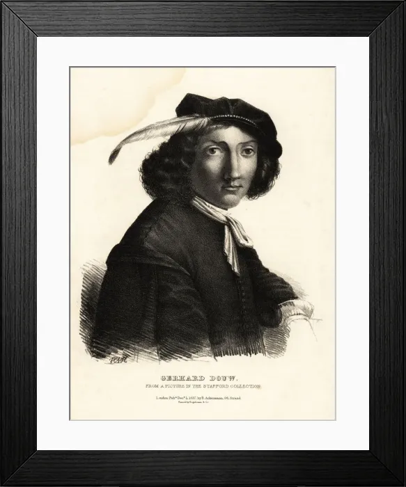 Framed Print : Gerhard Douw or Gerrit Dou, Dutch artist Framed Print : Gerhard Douw or Gerrit Dou, Dutch artist