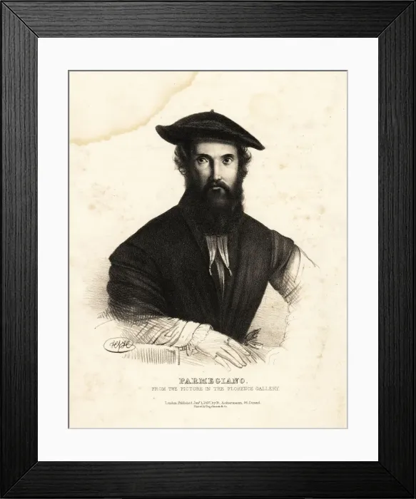 Framed Print : Parmigianino, Italian Mannerist painter Framed Print : Parmigianino, Italian Mannerist painter