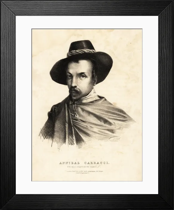 Framed Print : Annibale Carracci, Italian painter Framed Print : Annibale Carracci, Italian painter