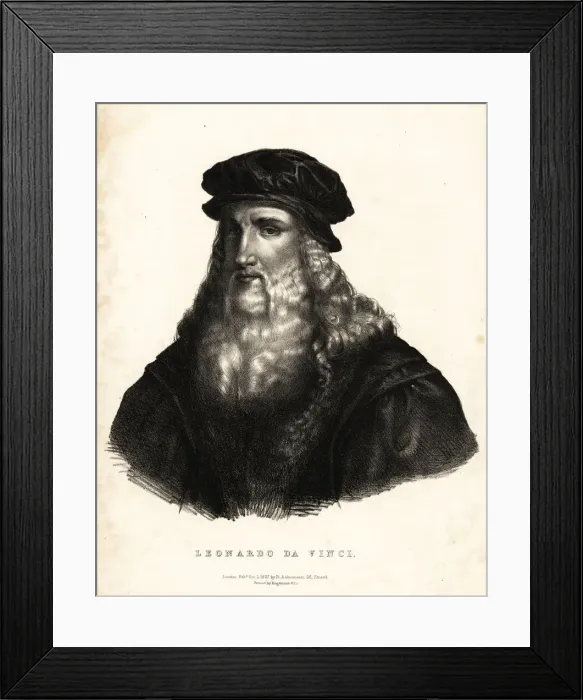 Framed Print : Leonardo da Vinci, Italian Renaissance artist Framed Print : Leonardo da Vinci, Italian Renaissance artist