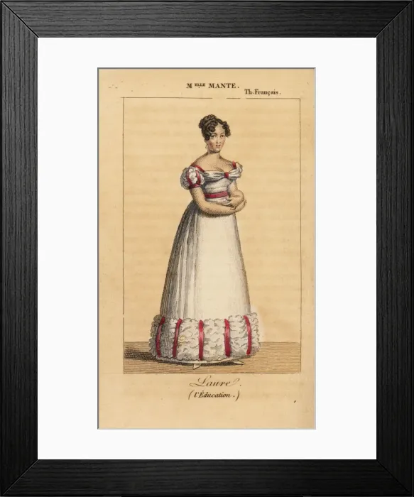 Framed Print : French actress Mlle Mante as Laure in the play L Education Framed Print : French actress Mlle Mante as Laure in the play L Education