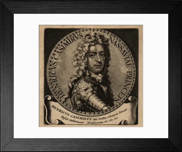 Framed Print : Portrait of Henry Casimir II of Nassau-Dietz (1657-1696) Framed Print : Portrait of Henry Casimir II of Nassau-Dietz (1657-1696)