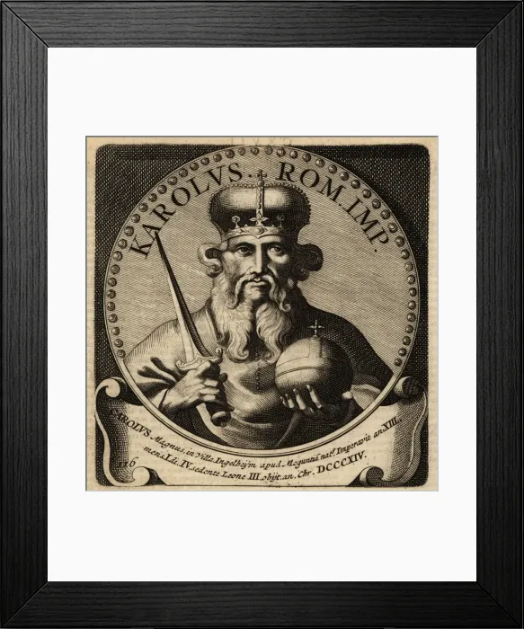 Framed Print : Holy Roman Emperor Charlemagne Framed Print : Holy Roman Emperor Charlemagne