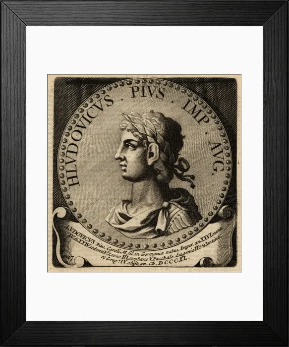 Framed Print : Holy Roman Emperor Louis the Pious Framed Print : Holy Roman Emperor Louis the Pious