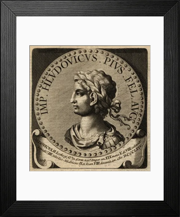 Framed Print : Holy Roman Emperor Louis II Framed Print : Holy Roman Emperor Louis II