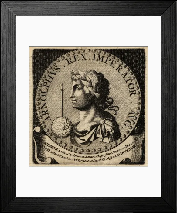 Framed Print : Holy Roman Emperor Arnulf Framed Print : Holy Roman Emperor Arnulf